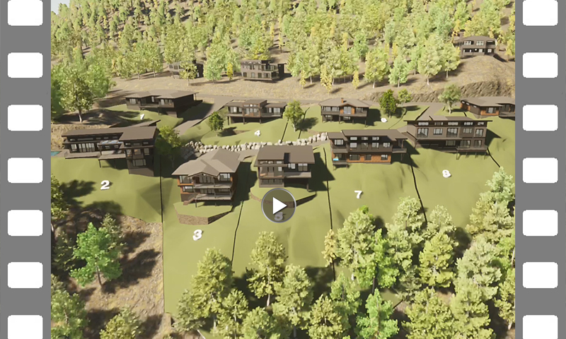 Flyover video concept of homes on Lots 1-10 at Seymour Bay Drive